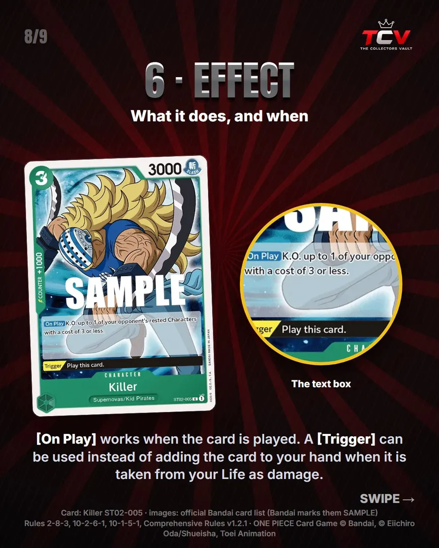 One Piece School #1: How to Read a Card, slide 8 of 9