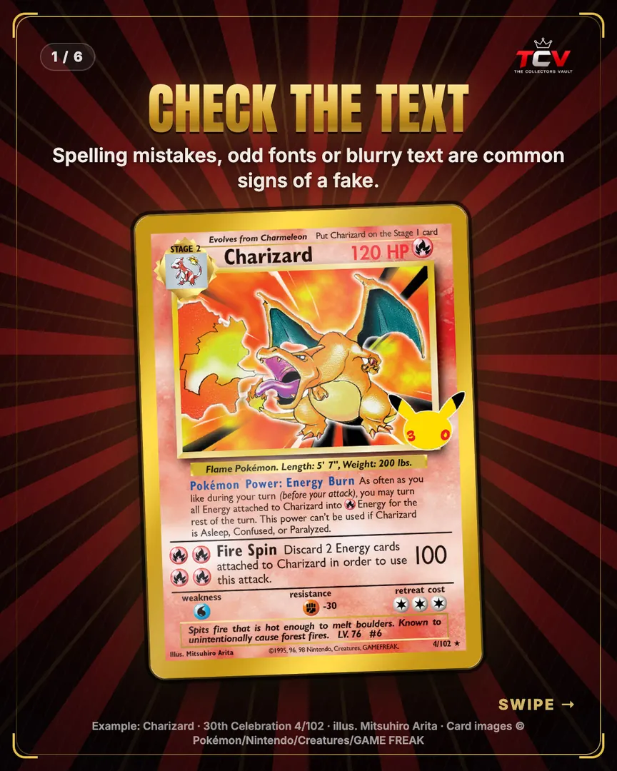 Collector Tips: How to Spot a Fake Card, slide 2 of 8
