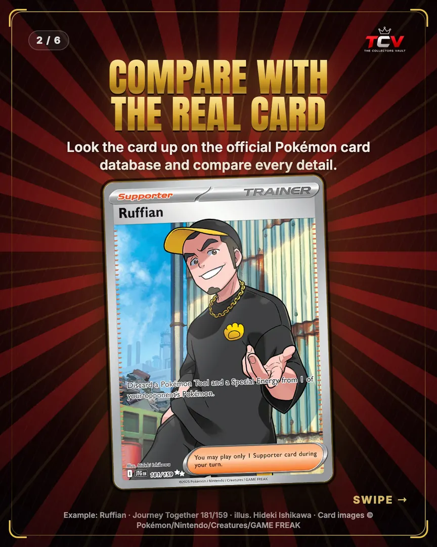 Collector Tips: How to Spot a Fake Card, slide 3 of 8